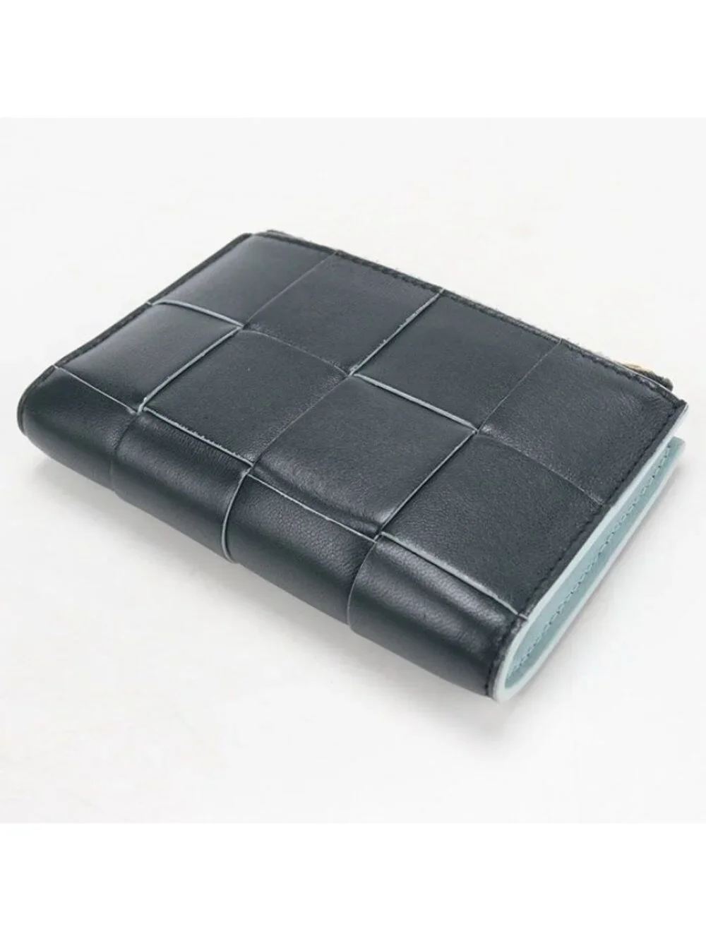 Bottega Veneta Midi Amdiam Maxi Intrecciato Bifold Wallet Lambskin